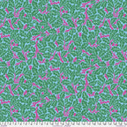 Kaffe Fassett and Morris and Co - Oak Turquoise PWKW003  - 100% Cotton Fabric by Free Spirit
