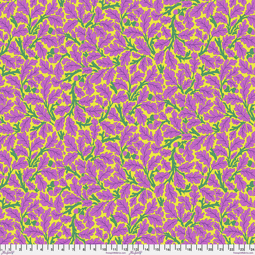 Kaffe Fassett and Morris and Co - Oak Violet PWKW003  - 100% Cotton Fabric by Free Spirit