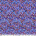 Kaffe Fassett and Morris and Co - Michaelmas Daisy Cobalt PWKW007 - 100% Cotton Fabric by Free Spirit