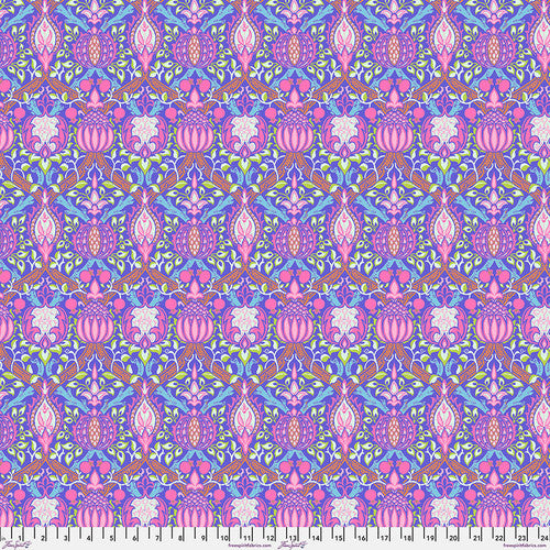 Kaffe Fassett and Morris and Co - Granada Purple PWKW008 - 100% Cotton Fabric by Free Spirit