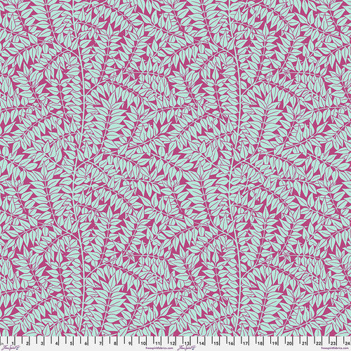 Kaffe Fassett and Morris and Co - Branches Magenta PWKW009 - 100% Cotton Fabric by Free Spirit