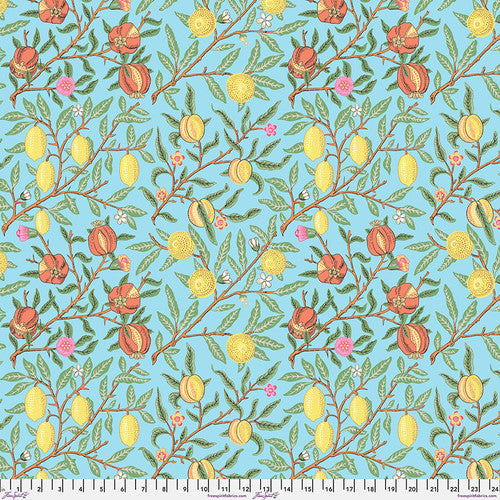 Kaffe Fassett and Morris and Co - Fruit Duck Egg PWKW010 - 100% Cotton Fabric by Free Spirit