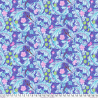 Kaffe Fassett and Morris and Co - Leicester Cobalt PWKW011 - 100% Cotton Fabric by Free Spirit