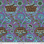 Kaffe Fassett and Morris and Co - Wandle Cobalt PWKW012 - 100% Cotton Fabric by Free Spirit