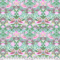 Kaffe Fassett and Morris and Co - Strawberry Thief Aqua PWKW013 - 100% Cotton Fabric by Free Spirit