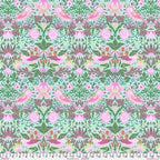 Kaffe Fassett and Morris and Co - Strawberry Thief Aqua PWKW013 - 100% Cotton Fabric by Free Spirit