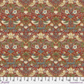 The Original Morris and Co - Mini Strawberry Thief Red PWWM002.REDXX- 100% Cotton  Fabric by Free Spirit
