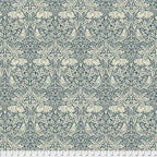 The Original Morris and Co - Brer Rabbit Navy PWWM026 - 100% Cotton Fabric by Free Spirit - Crafts and Quilts
