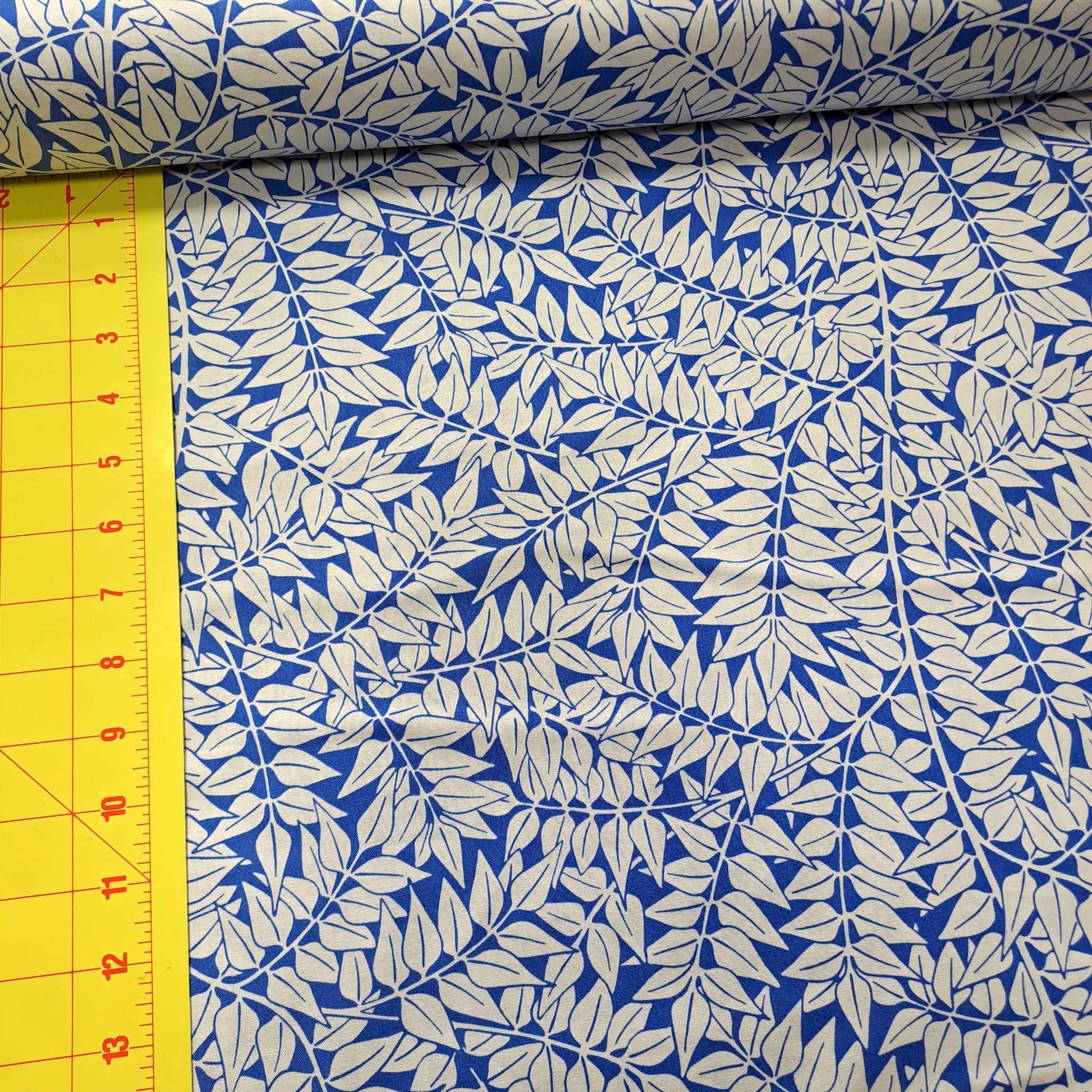 Kaffe Fassett and Morris and Co - Branches Blue PWKW009 - 100% Cotton Fabric by Free Spirit