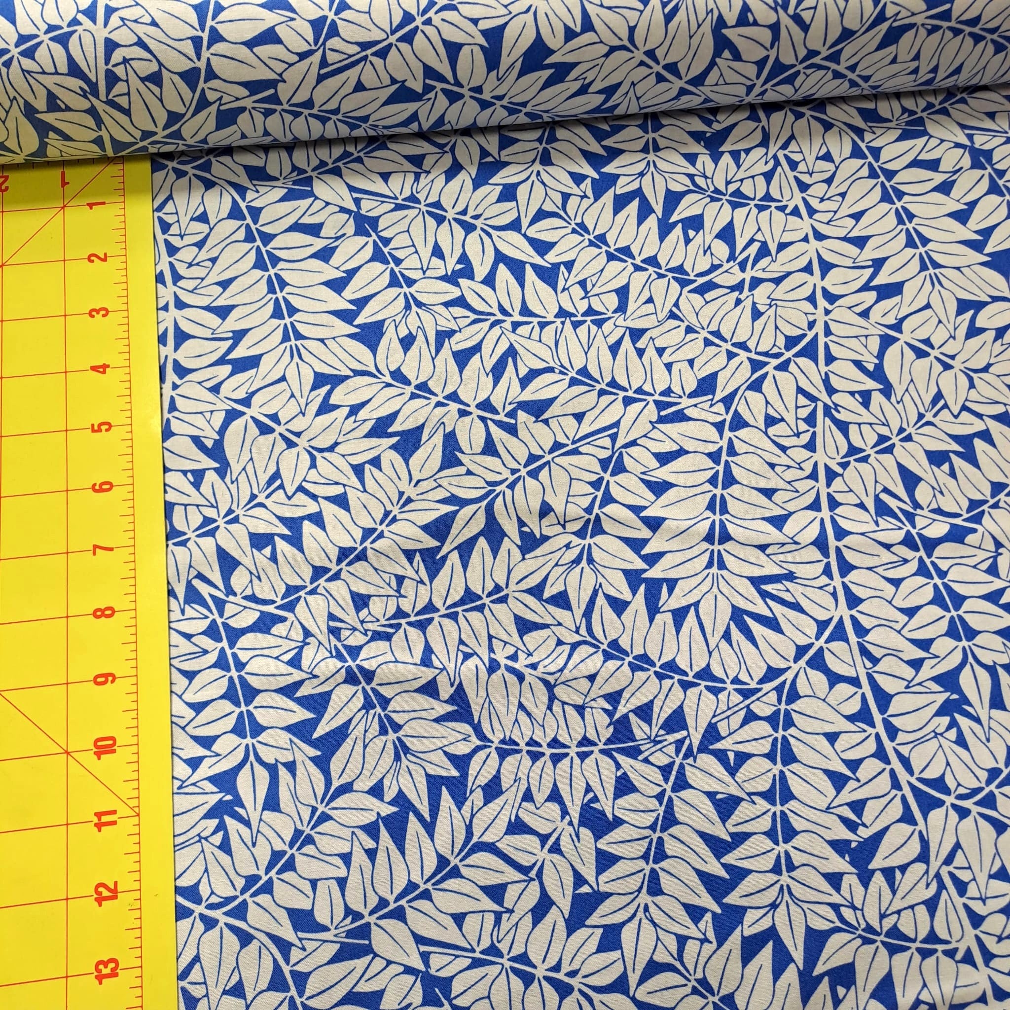 Kaffe Fassett and Morris and Co - Branches Blue PWKW009 - 100% Cotton Fabric by Free Spirit