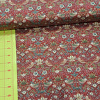 The Original Morris and Co - Mini Strawberry Thief Red PWWM002.REDXX- 100% Cotton  Fabric by Free Spirit