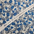 Stof - Blue and Marble 4502-872 100% Cotton Fabric