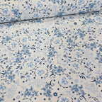Stof - Blue and Marble 4502-871 100% Cotton Fabric