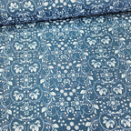 Stof - Blue and Marble 4502-870 100% Cotton Fabric