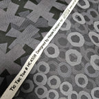 Stof - Tic Tac Toe Black to Grey 100% Cotton Fabric - Crafts and Quilts