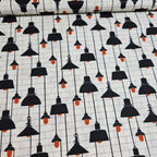 Stof - Loft Life Lamps Neutral 100% Cotton Fabric - Crafts and Quilts