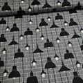 Stof - Loft Life Lamps Grey 100% Cotton Fabric - Crafts and Quilts