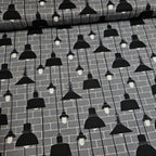 Stof - Loft Life Lamps Grey 100% Cotton Fabric - Crafts and Quilts
