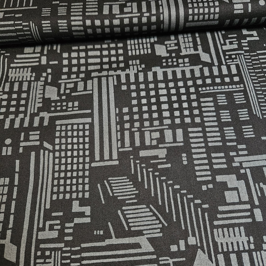 Studio E - Rush Hour City Black 100% Cotton Fabric - Crafts and Quilts