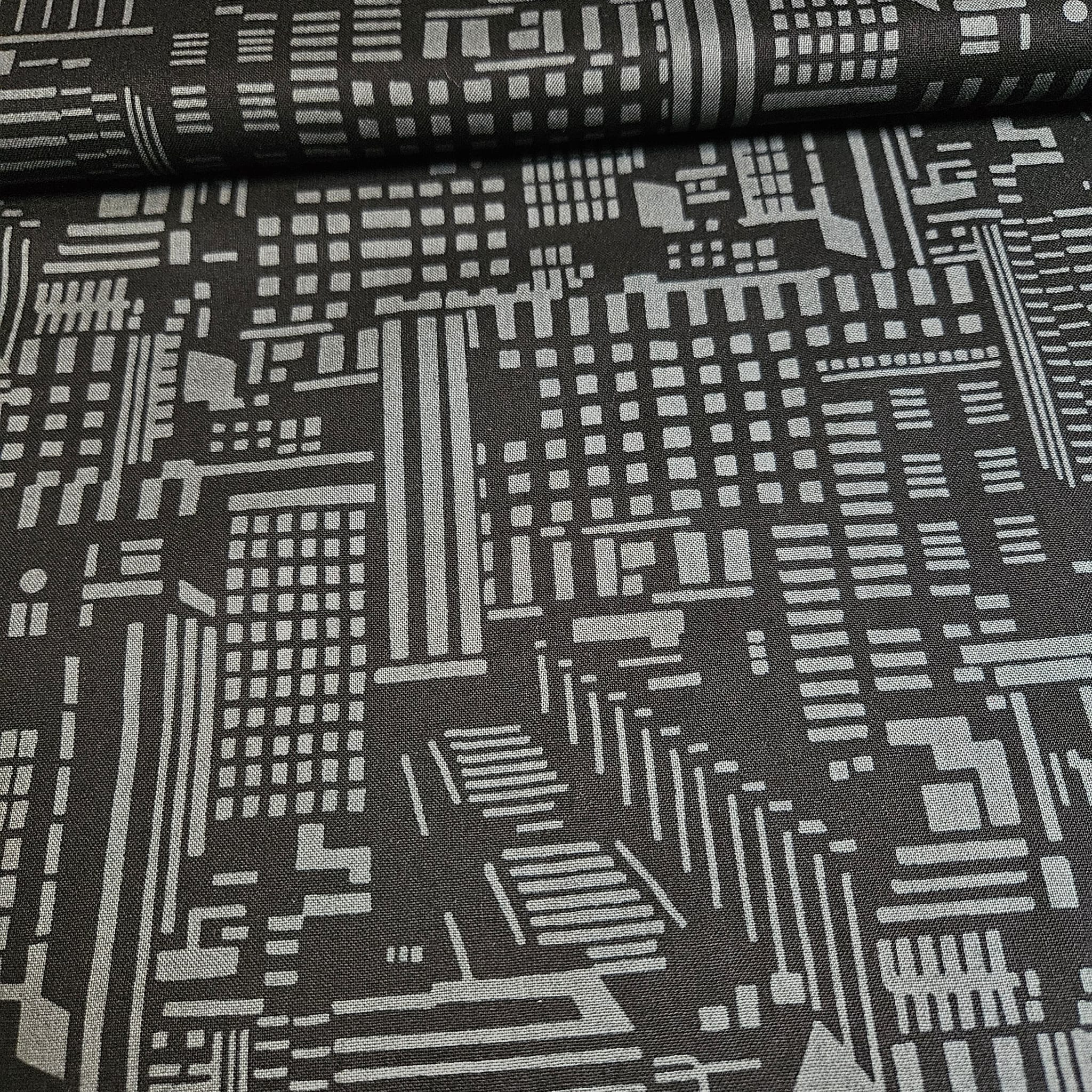 Studio E - Rush Hour City Black 100% Cotton Fabric - Crafts and Quilts