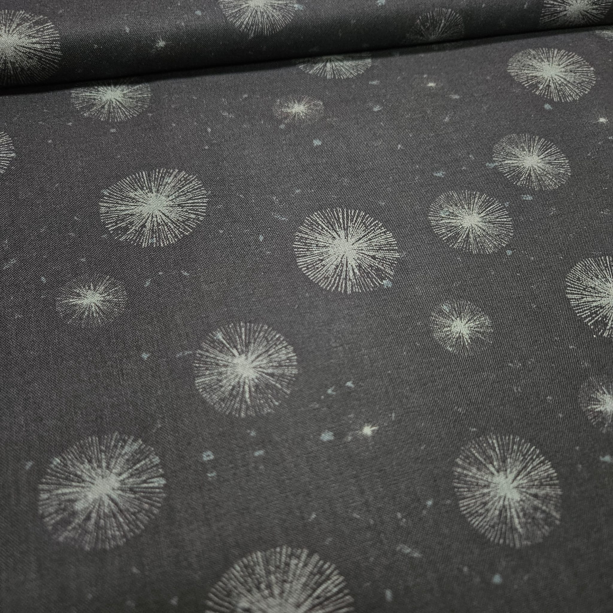 Stof - Reflections Black 100% Cotton Fabric - Crafts and Quilts