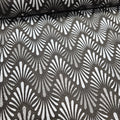 Stof - Vilma Wave Black Grey 100% Cotton Fabric - Crafts and Quilts
