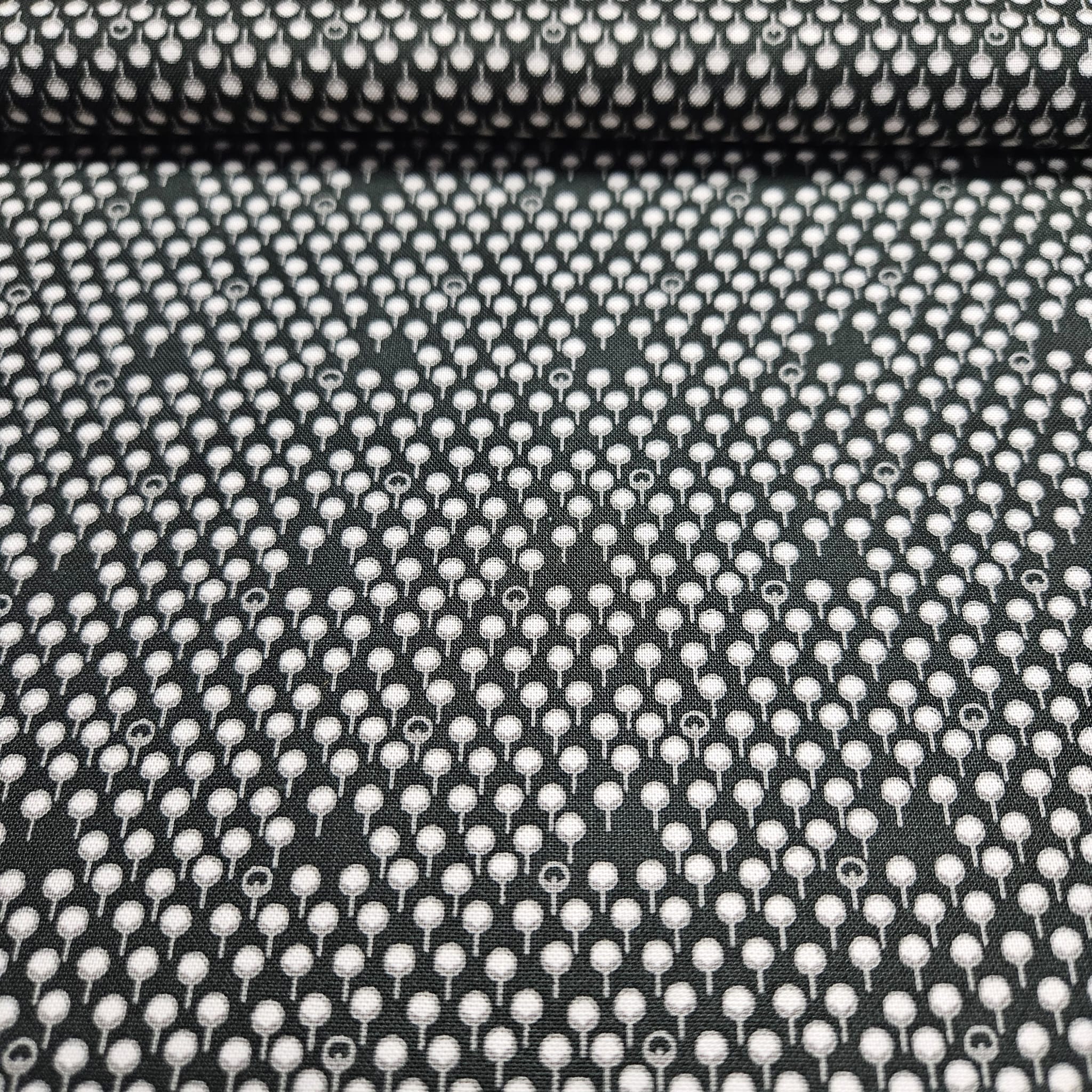 Stof - Bonita Black 100% Cotton Fabric - Crafts and Quilts