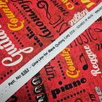 Blank Quilting - Sounds of Music Red 100% Cotton Fabric - Crafts and Quilts