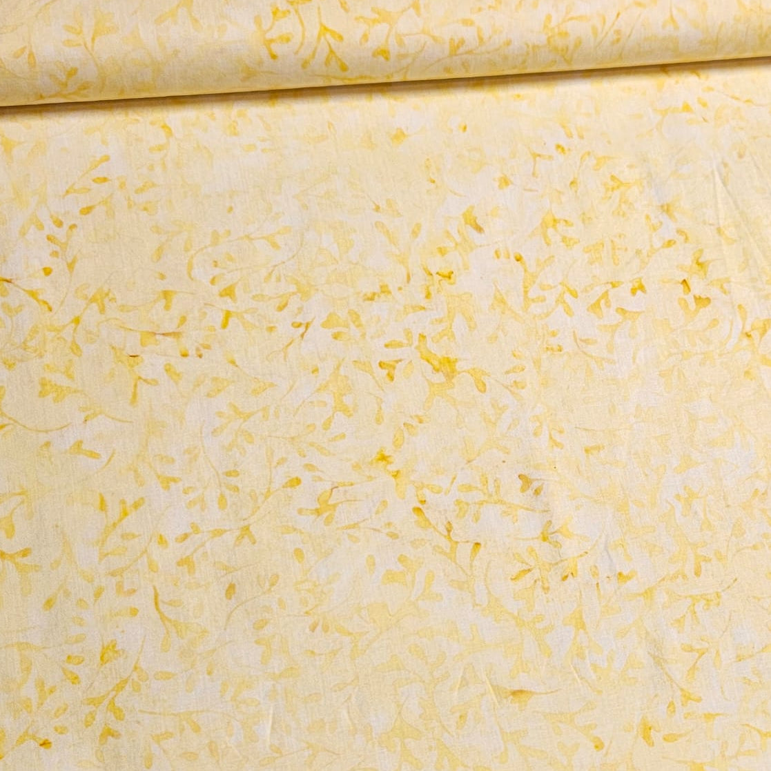 Hoffman - Bali Batiks Handpaints Fauna Lemon 3355-201 100% Cotton Fabric