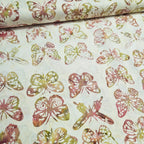 Hoffman - Bali Batiks Handpaints Butterflies Coral 3356-101 100% Cotton Fabric
