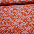 Hoffman - Bali Batiks Handpaints Geo Baskets Coral 3017 080 100% Cotton Fabric - Crafts and Quilts