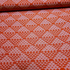 Hoffman - Bali Batiks Handpaints Geo Baskets Coral 3017 080 100% Cotton Fabric - Crafts and Quilts