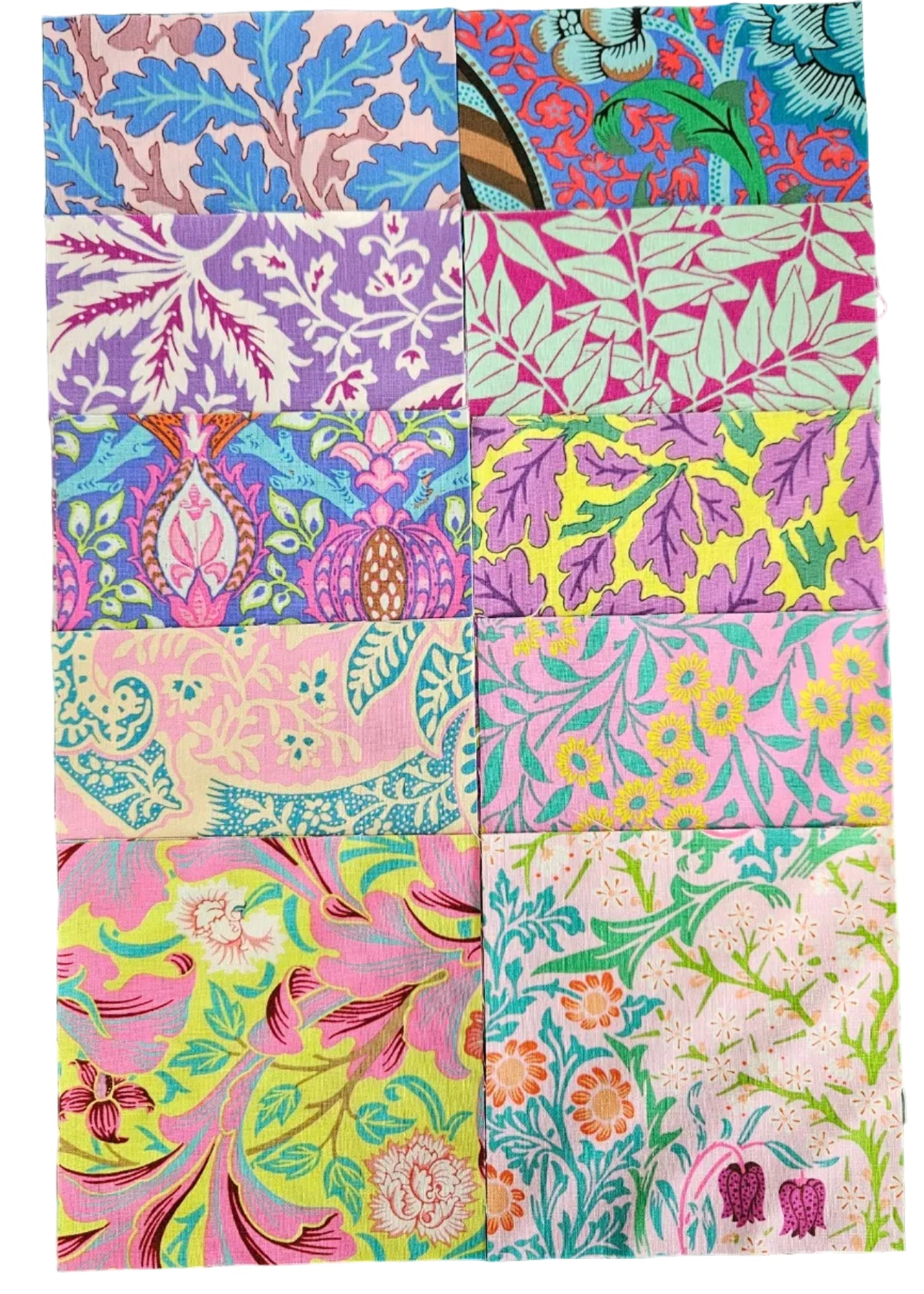 5" Charm Pack - Kaffe Fassett Morris & Co 1 - 40 Squares