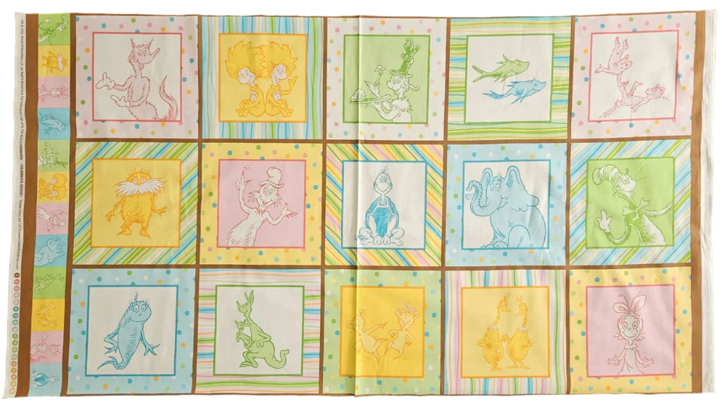 Robert Kaufmann - Celebrate Dr Seuss Fabric Panel - Crafts and Quilts