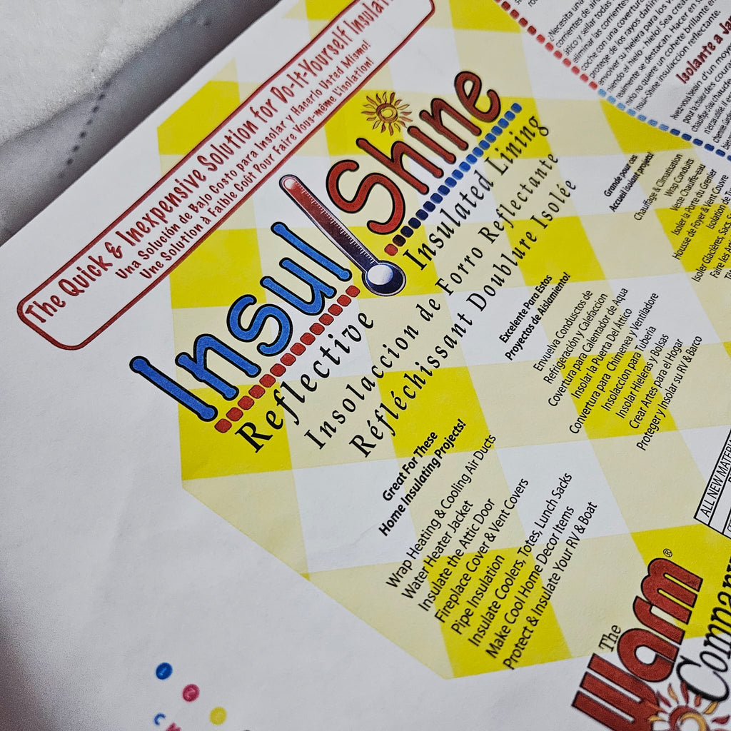 Insul-Shine Reflective Insulated Wadding 18" x 45" - Crafts and Quilts