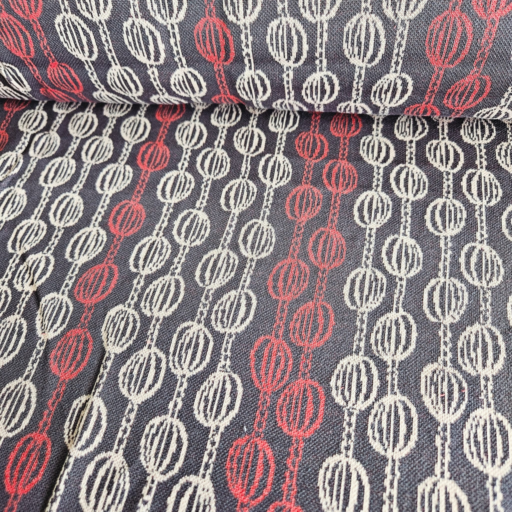 Stof Jacquard Knit Plum 16-173 Meter