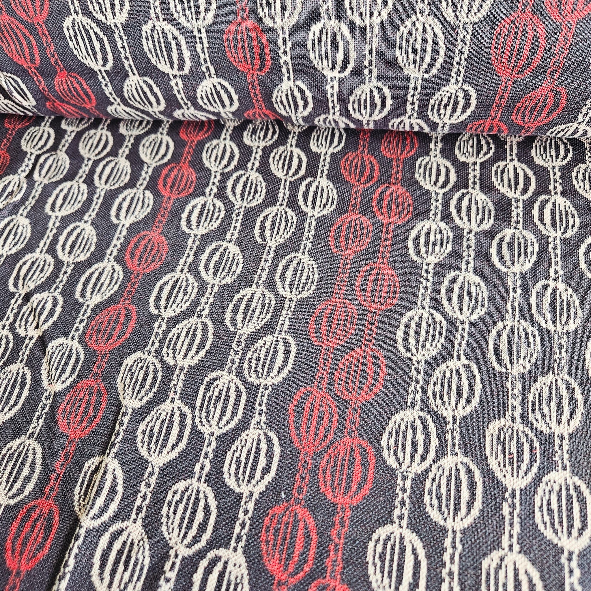 Stof Jacquard Knit Plum 16-173 Meter
