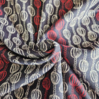 Stof Jacquard Knit Plum 16-173 Meter