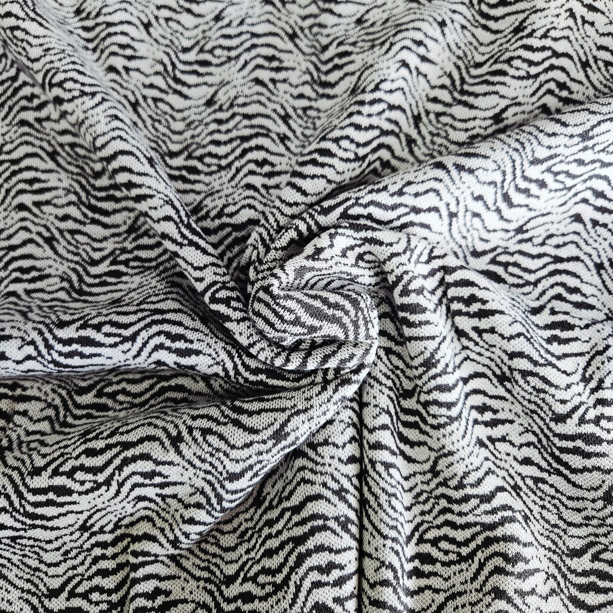 Stof Jacquard Knit Zebra 16-186 Meter