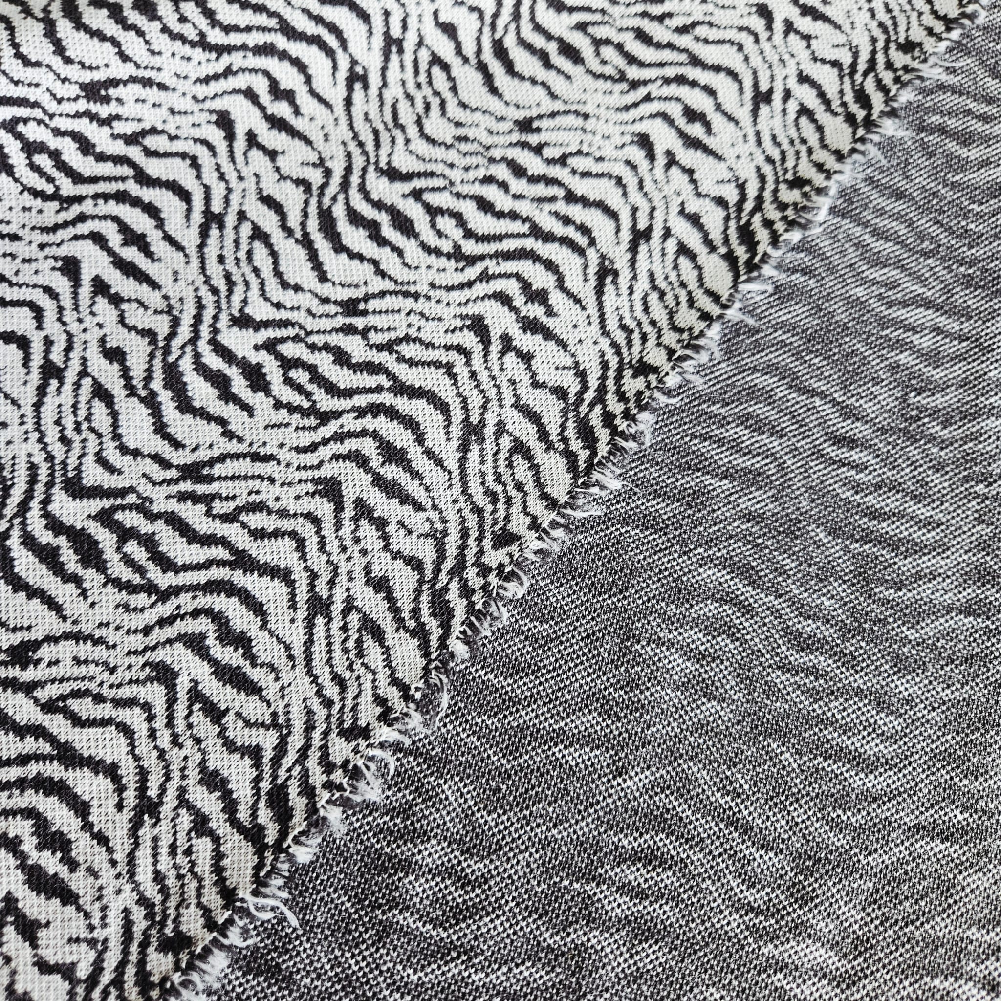 Stof Jacquard Knit Zebra 16-186 Meter