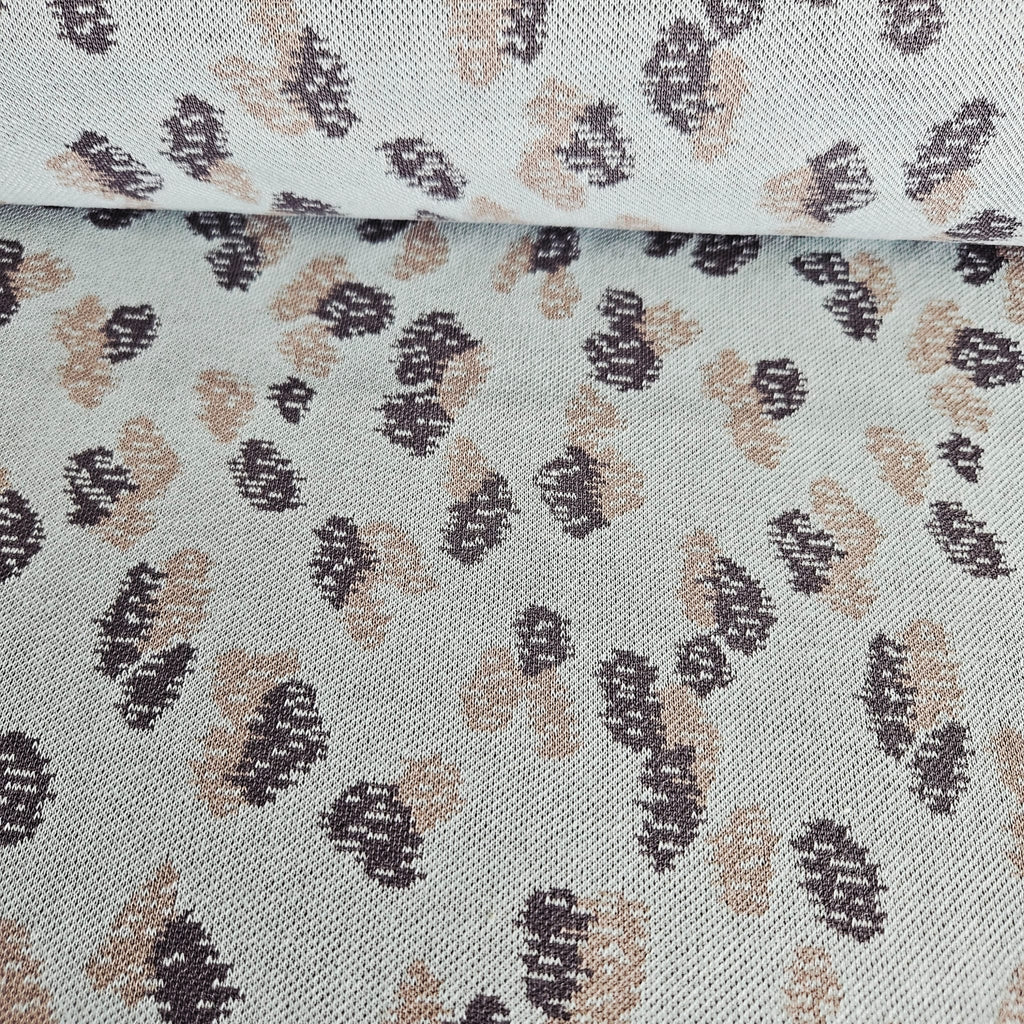 Stof Jacquard Knit Grey 16-172 Meter