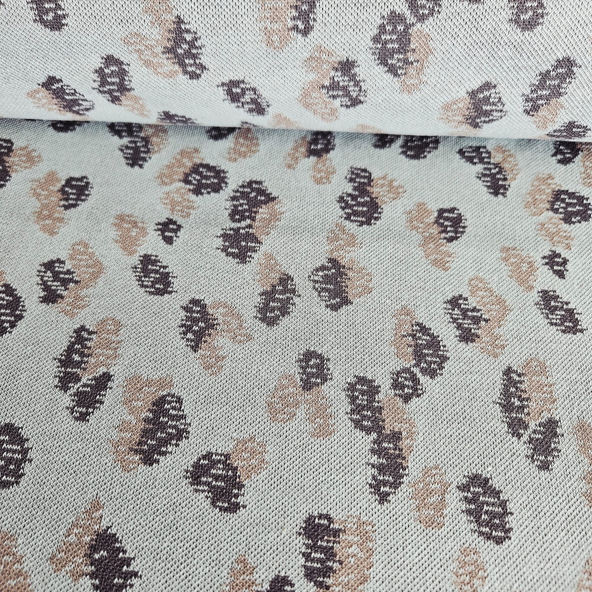 Stof Jacquard Knit Grey 16-172 Meter