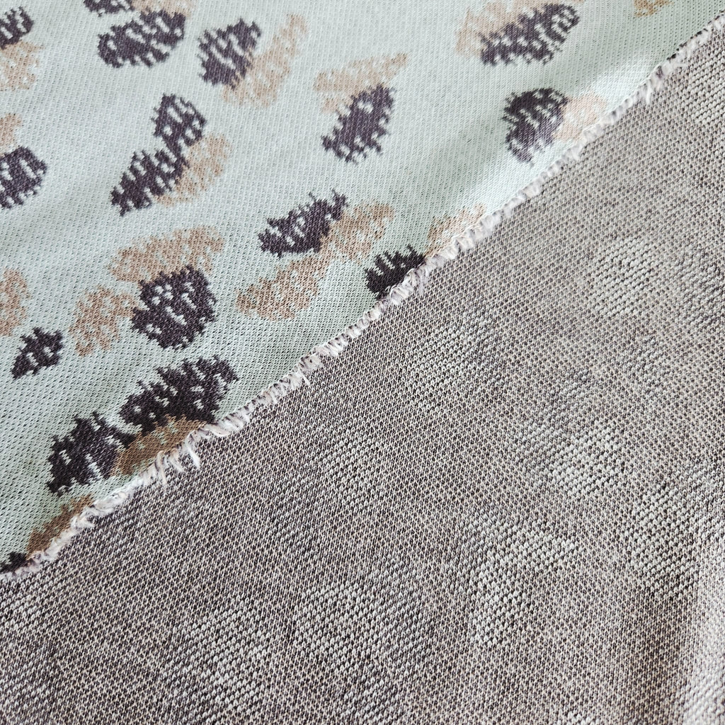 Stof Jacquard Knit Grey 16-172 Meter