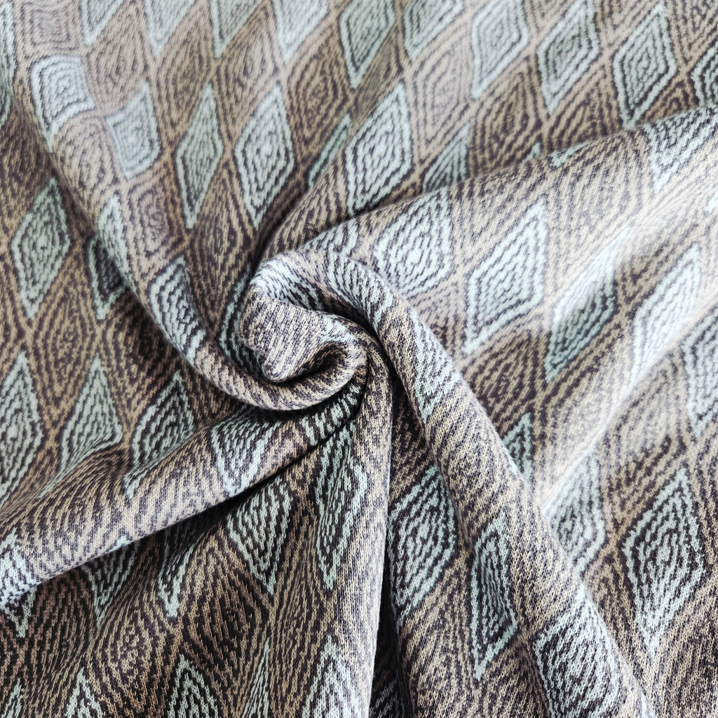 Stof Jacquard Knit Grey 16-176 Meter