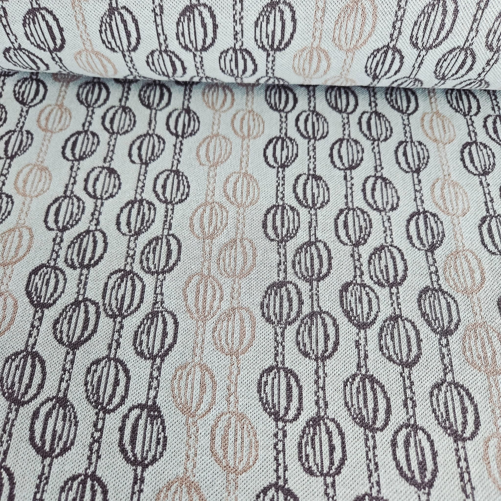 Stof Jacquard Knit Grey 16-174 Meter