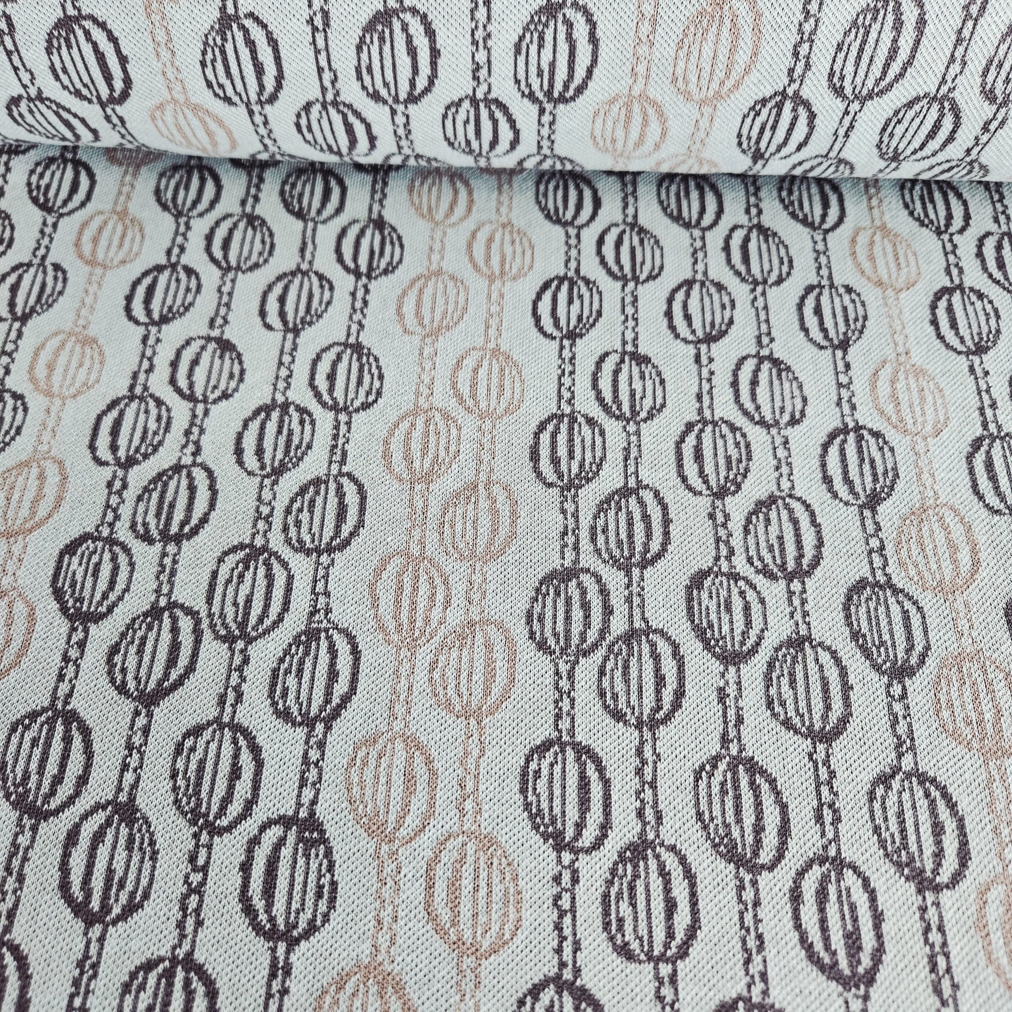 Stof Jacquard Knit Grey 16-174 Meter