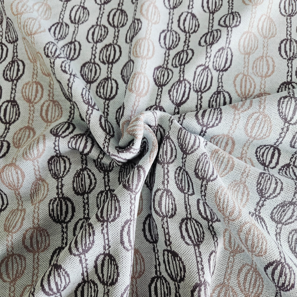 Stof Jacquard Knit Grey 16-174 Meter