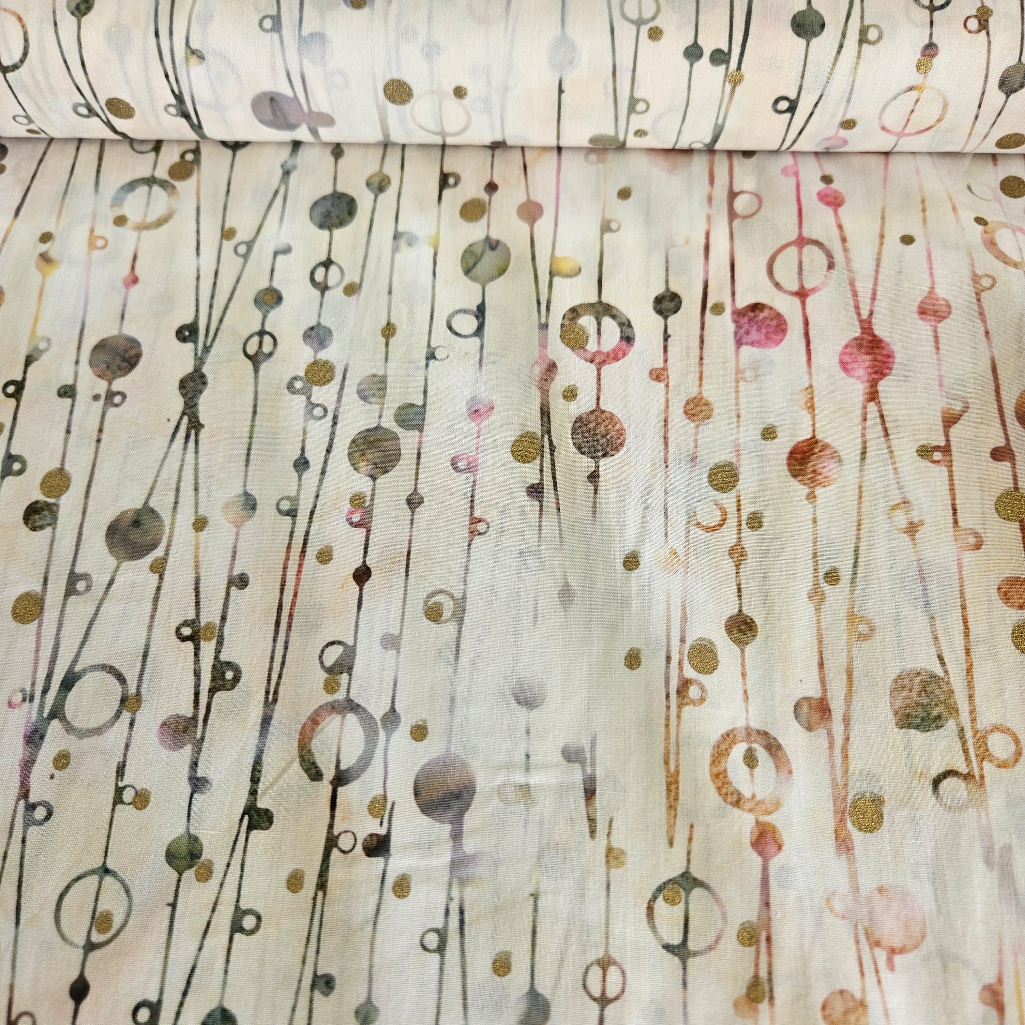 Hoffman - Bali Batiks Handpaints Geometric Neutral 3380 201 100% Cotton Fabric