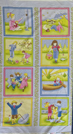 Benartex - Sing a Song Blue Quilt Fabric Panel