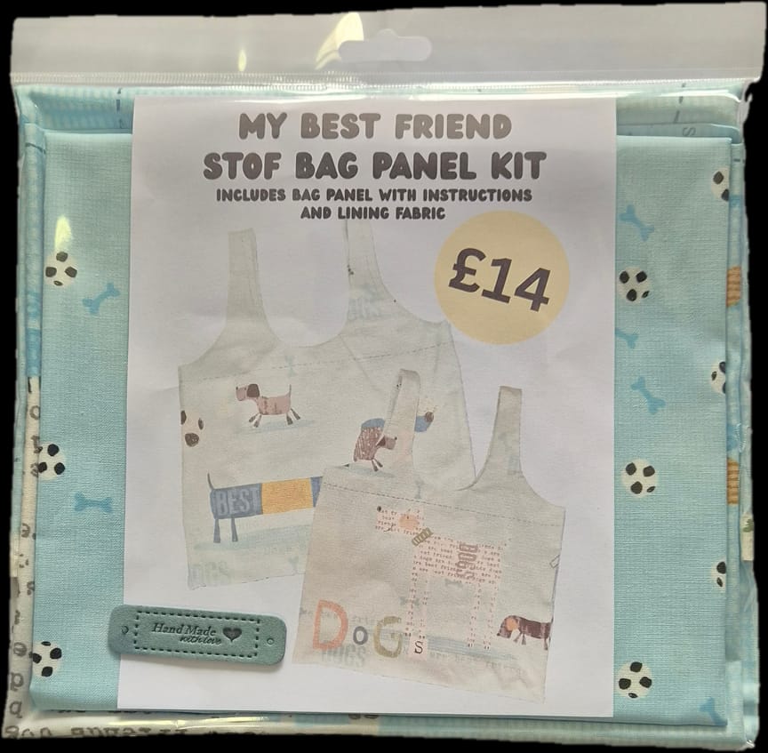 My Best Friend Tote Bag Kit Blue